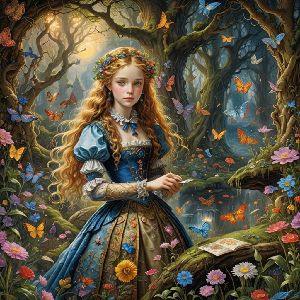Alice in Wonderland Digital Painting