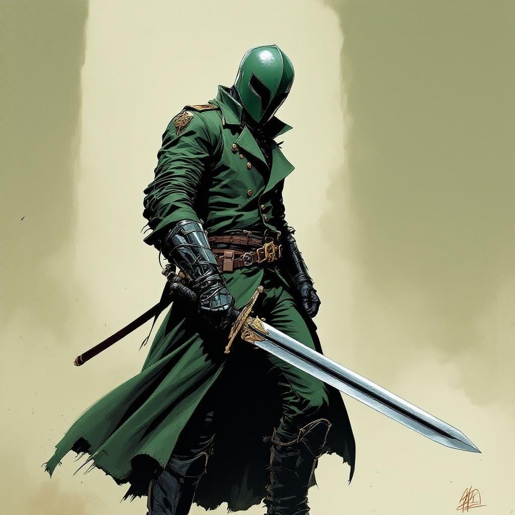 Green Knight Comic Art