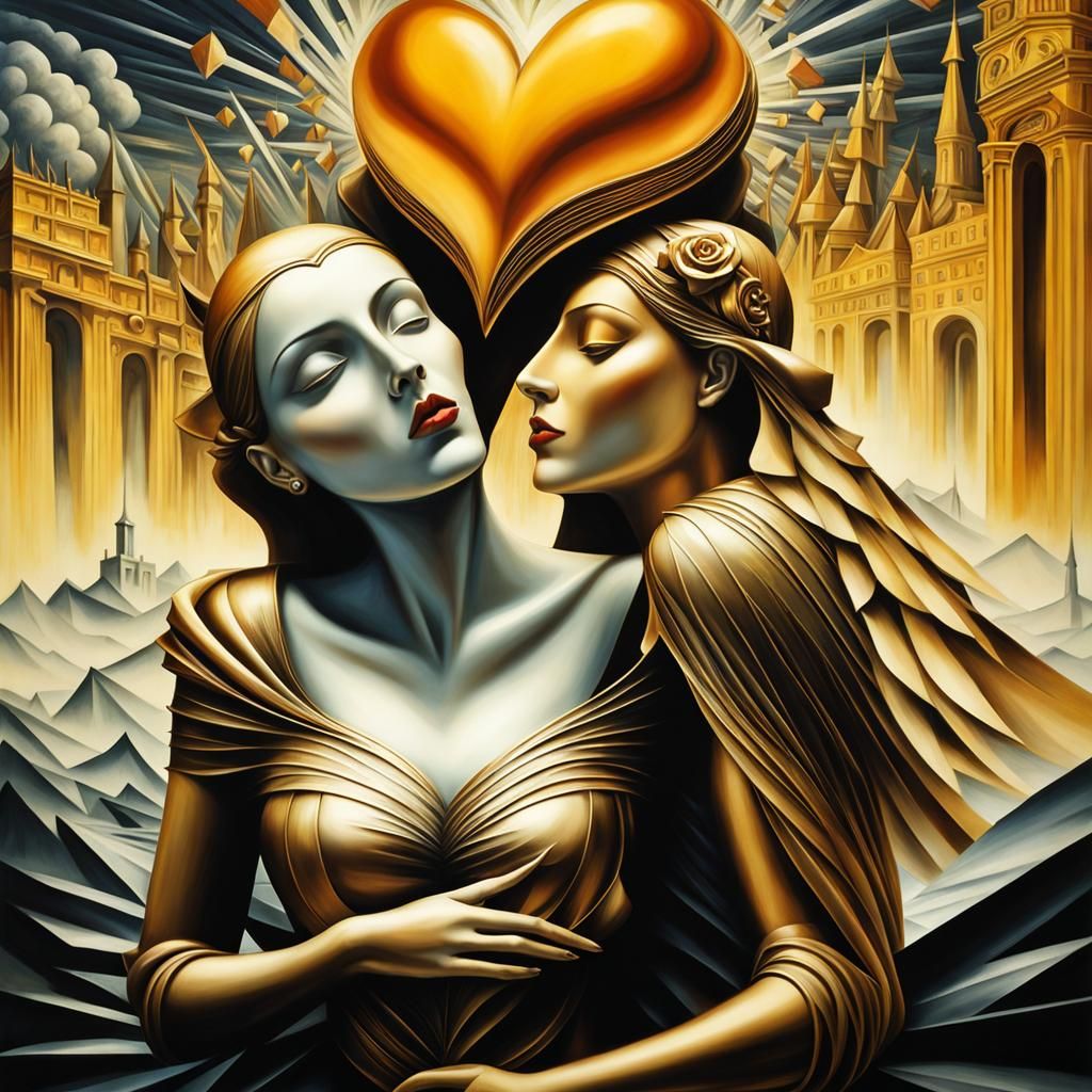 Surreal Dark Heart: A Hyperdetailed Digital Rendering