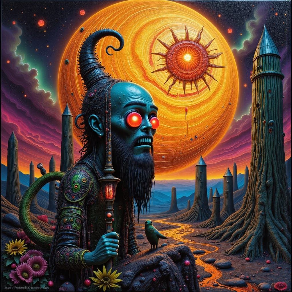 Celestial Hermit on Pink Gold Hill