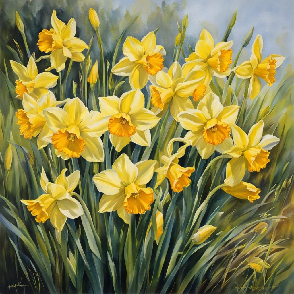 Yellow daffodils