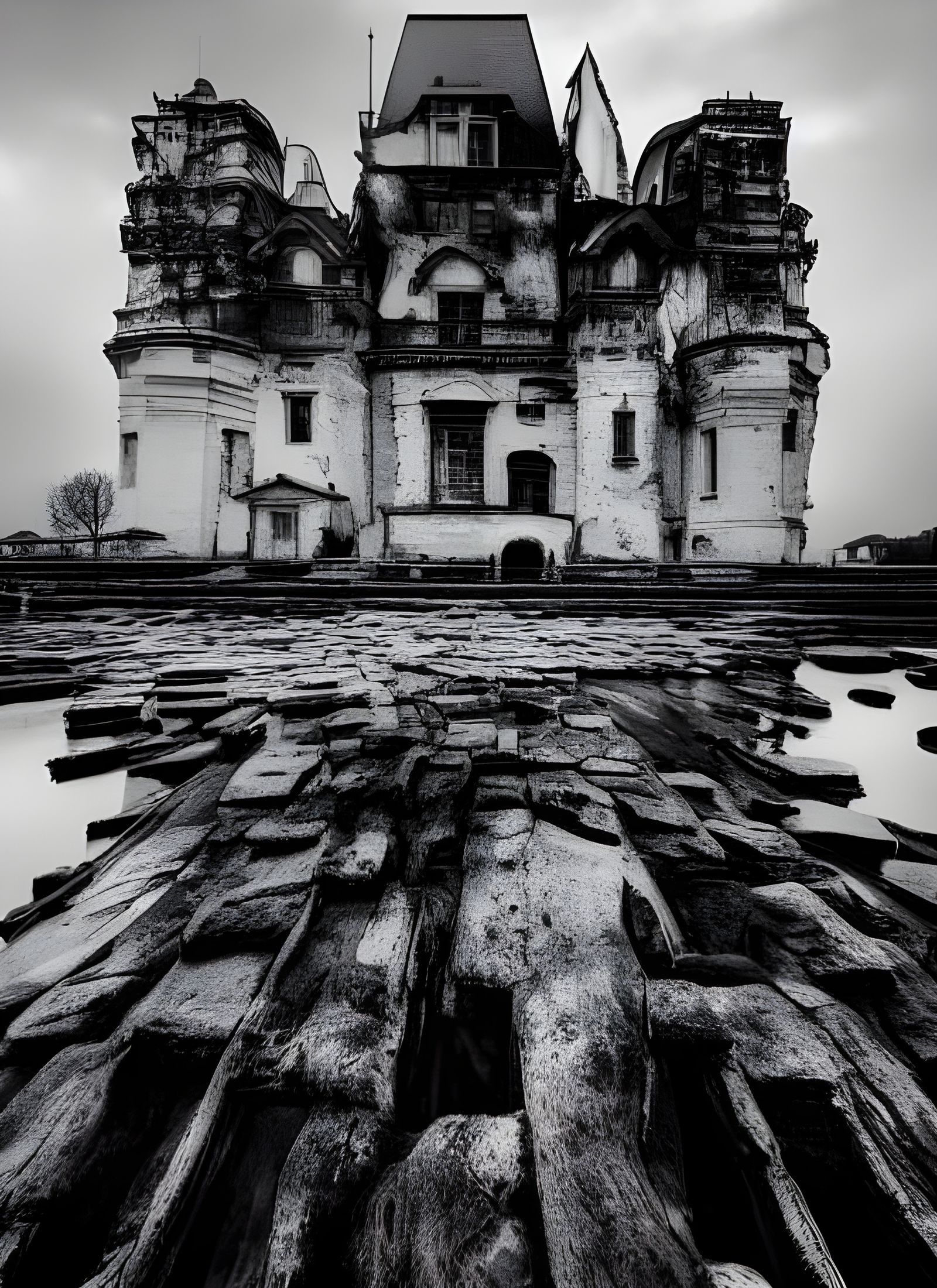 Damaged Beauty: Black and White House Photography