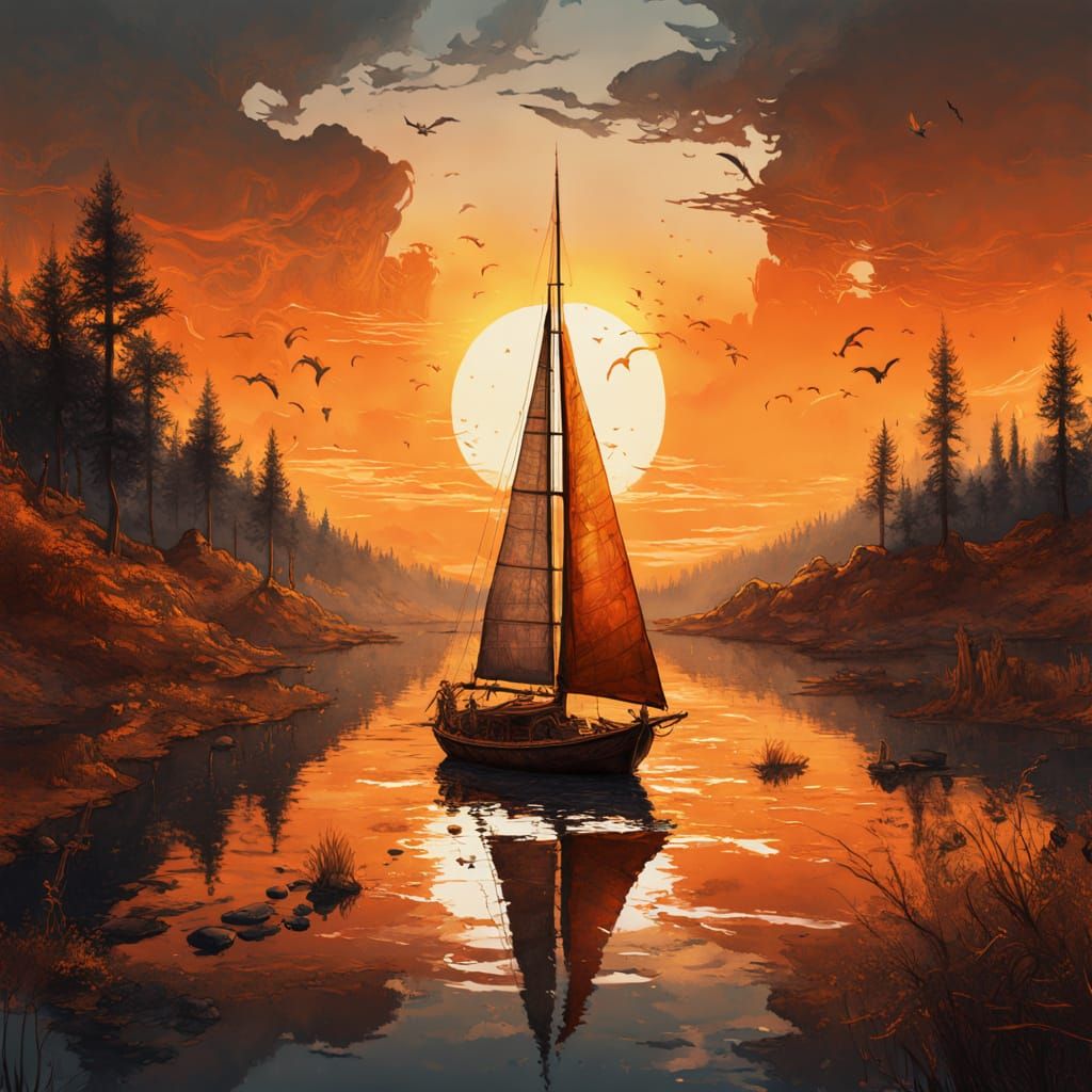 SAILING AT SUNRISE