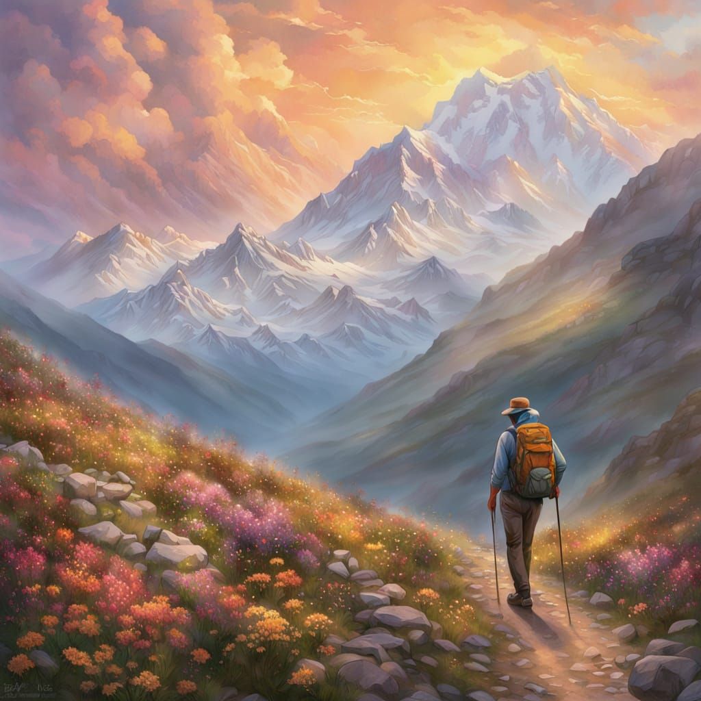 Ethereal Denali Sunset on Polychrome Pass