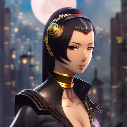 K-Pop Idol in Anime Art Style