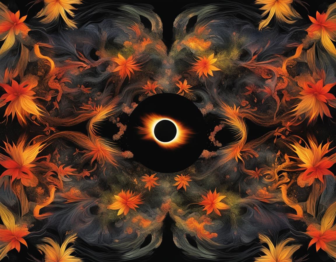 Surreal Tropical Vortex with Eerie Light