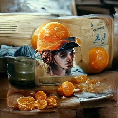 Clementine in Oil Painting Style