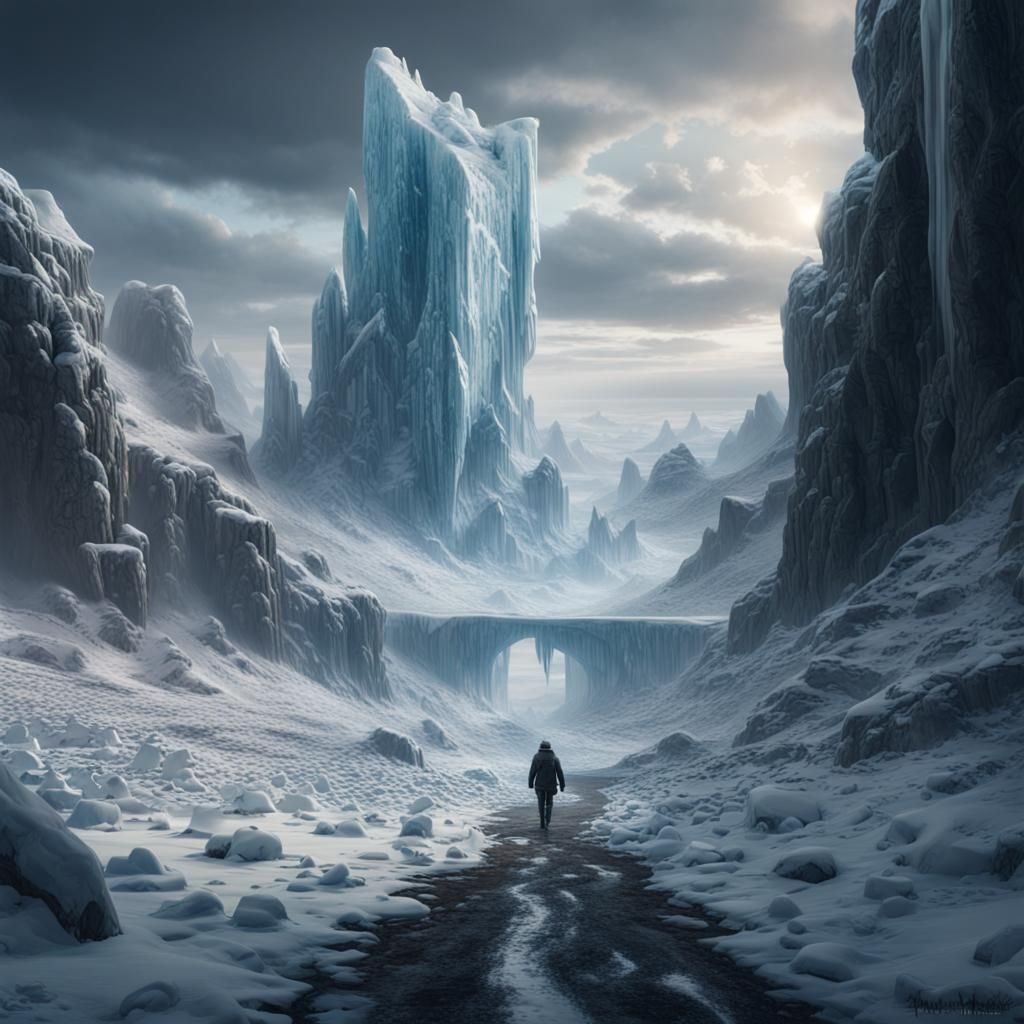 Icy Path to Summer: Digital Matte Painting