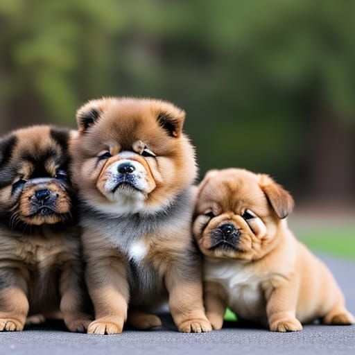 Chow Chow Puppies in Professional Photography