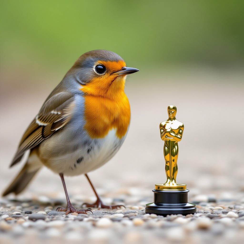 Robin Bird Wins an Oscar