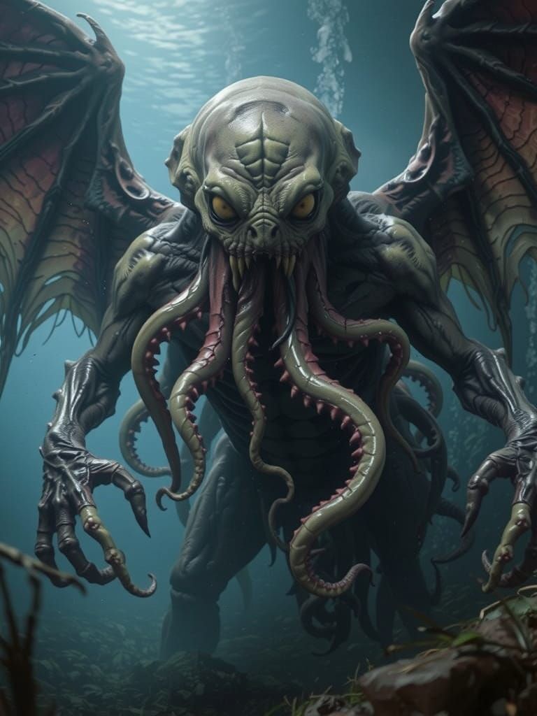 Cthulhu Emerges: Grotesque Majesty in Dark Photography