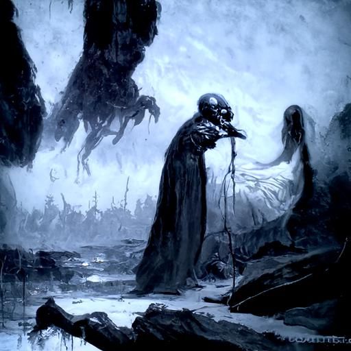 Dark Poetry: A Gothic Horror Scene