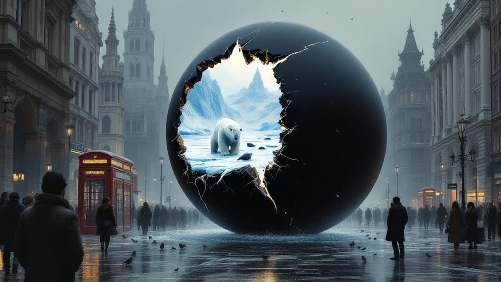 London's Forgotten Winter: A Hyper-Realistic Surrealist Mast...