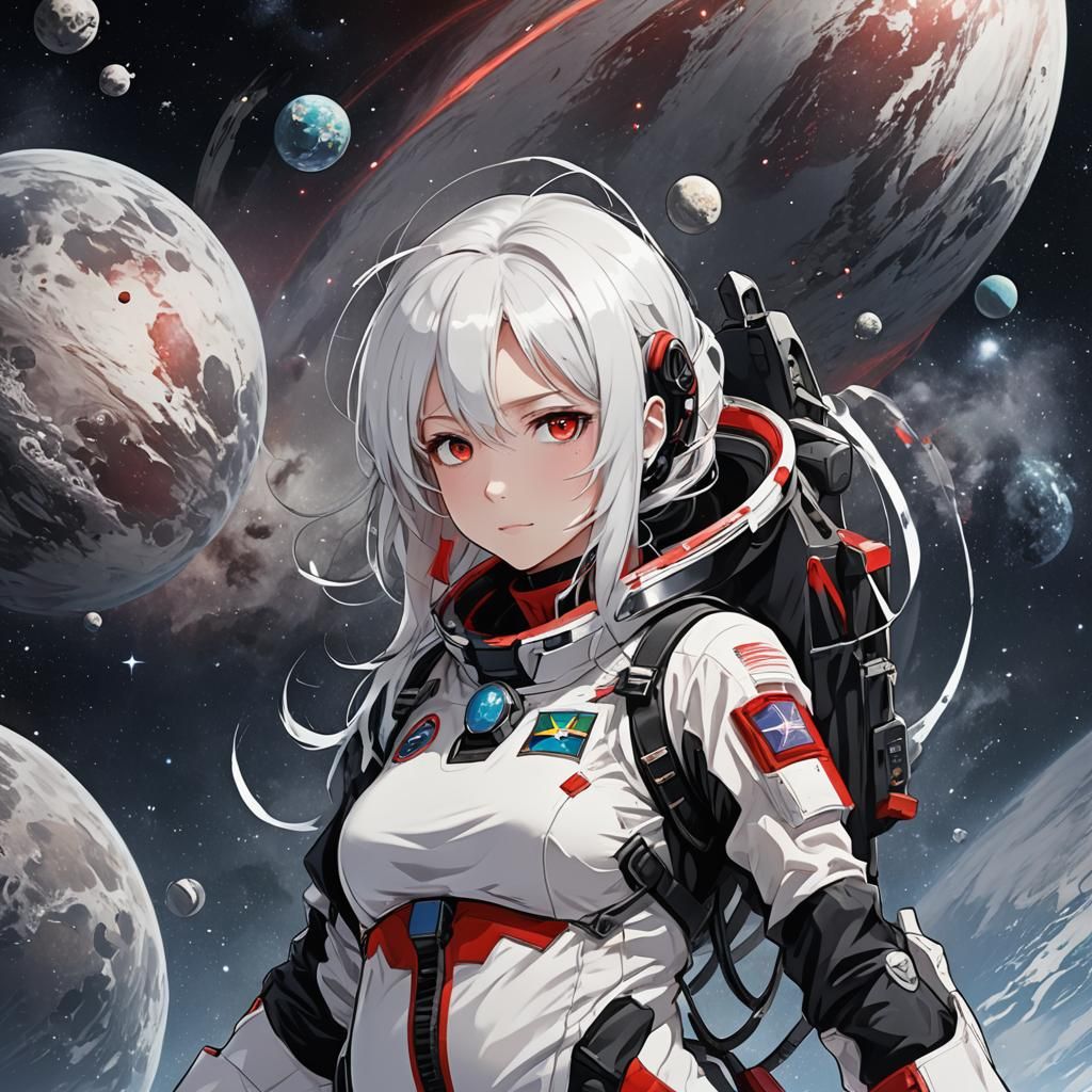 Anime Astronaut: Pregnant with White Hair