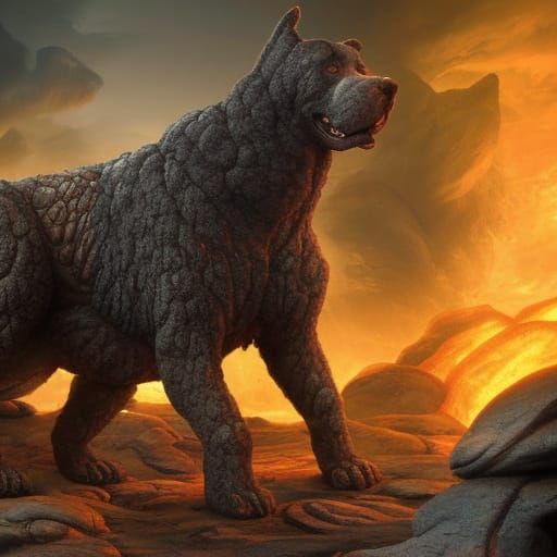 Lava Hound: A Creature Forged in Stone