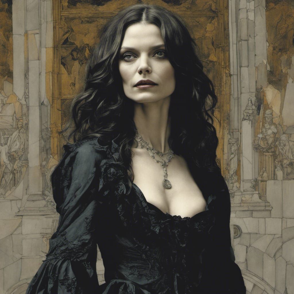 Michelle Pfeiffer gothic vampire brüt renaissance Creepy fly...