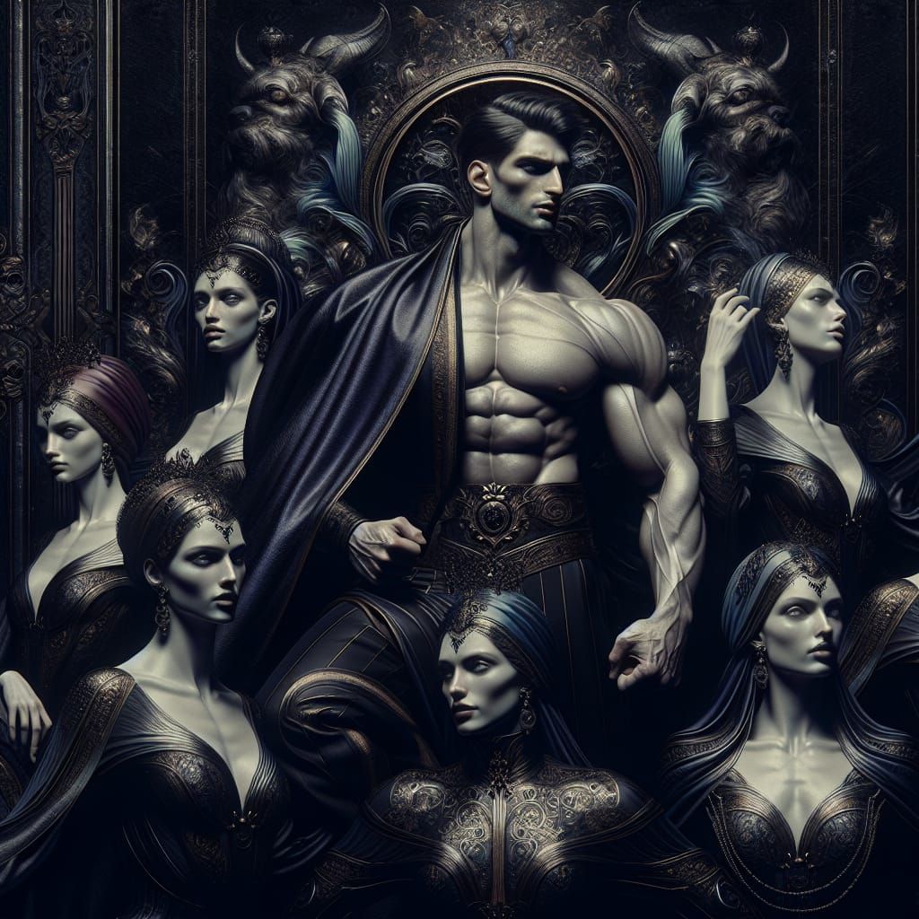 Masculine Fantasy in French Classic Orientalism Style