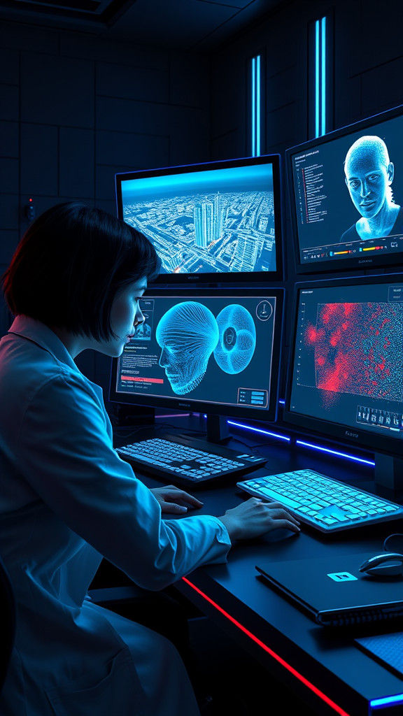 Futuristic Computer Vision Analysis in Syd Mead Style