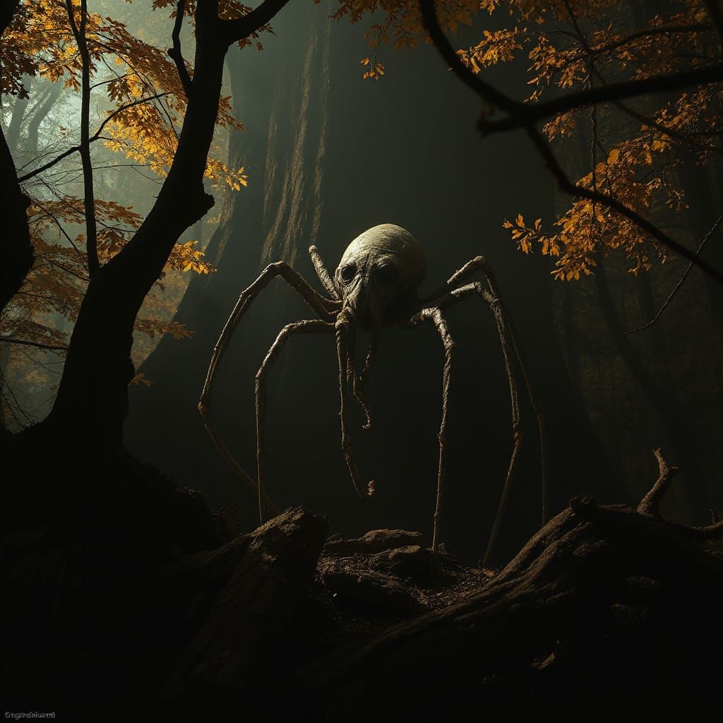 Dark Autumn Monster Reveals Silhouette Form in Apocalyptic F...