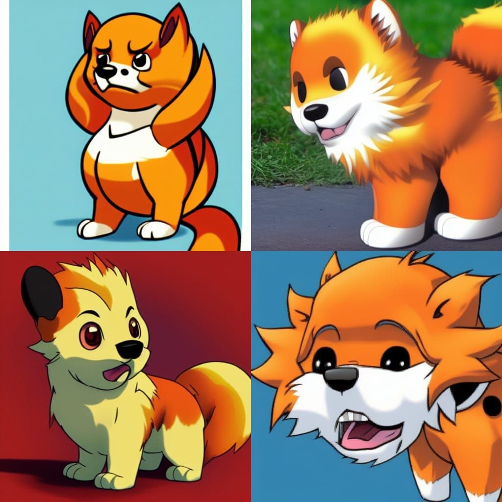 Blaine's Growlithe: An AI Interpretation