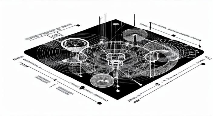 Complex Graphic Music Notation in Black and White