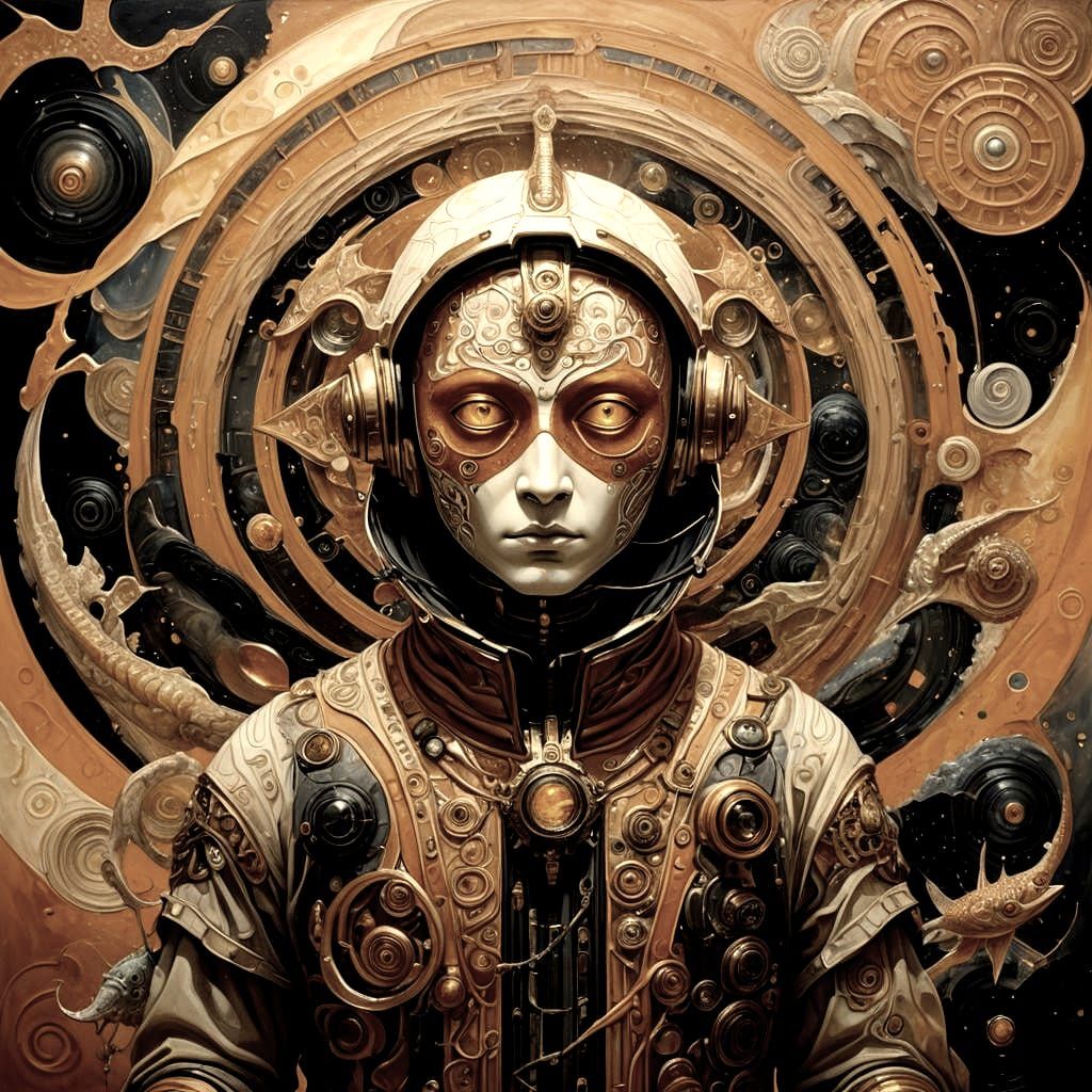 Navigator in Spice: Sci-Fi Renaissance Portrait