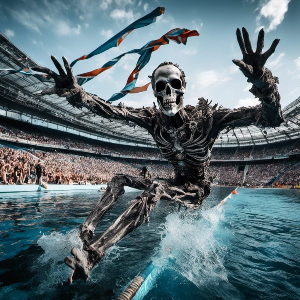Skeleton High Dive at the Olympics
