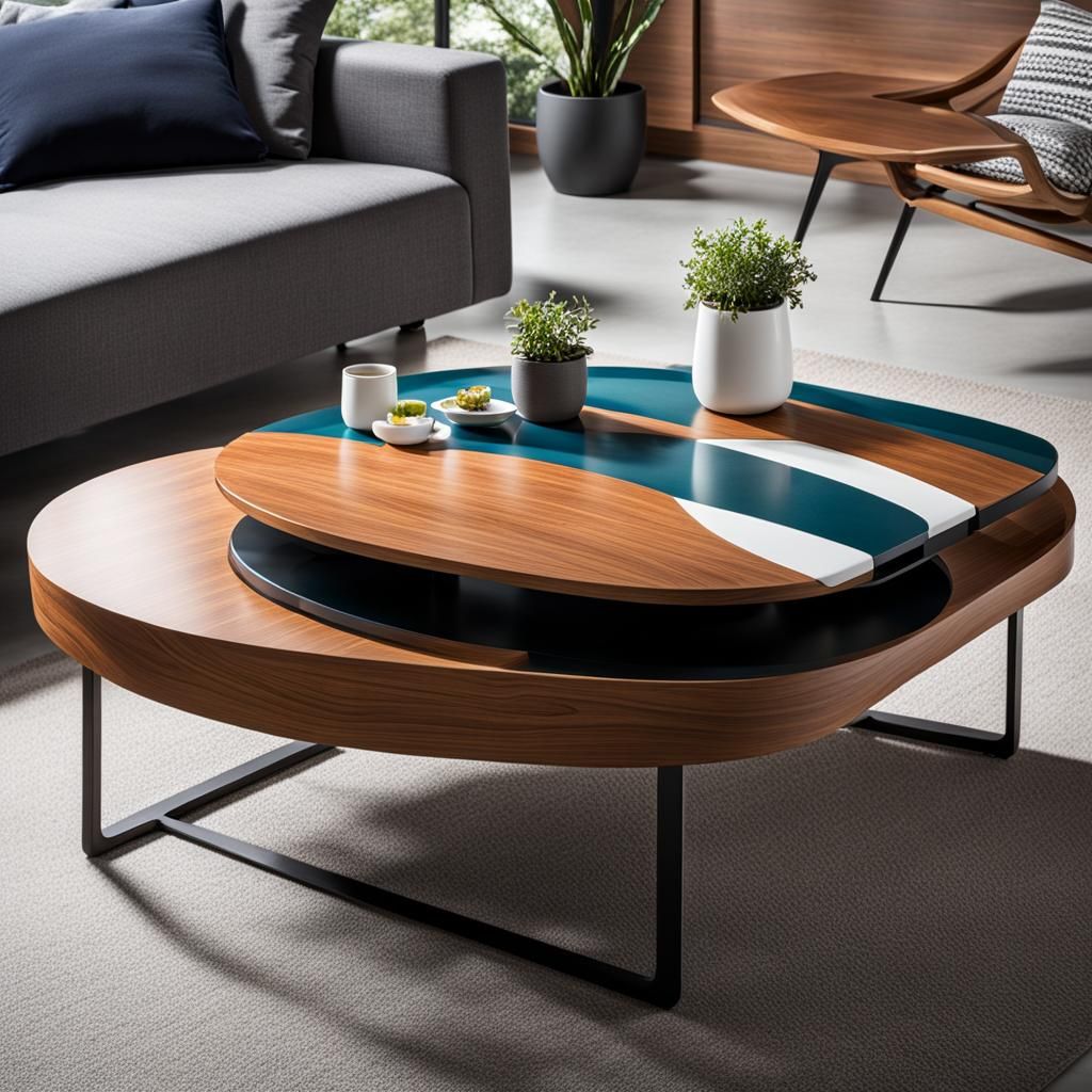 Sustainable Coffee Table: Modern Design and Functionality