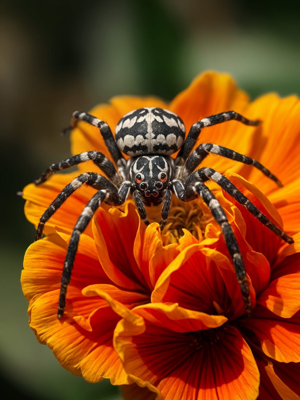 Spider spider on the flower...