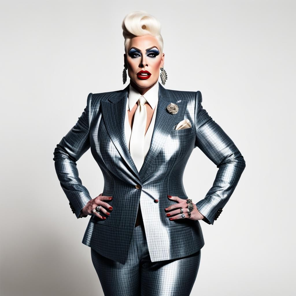 Politician as Drag Queen in Suit