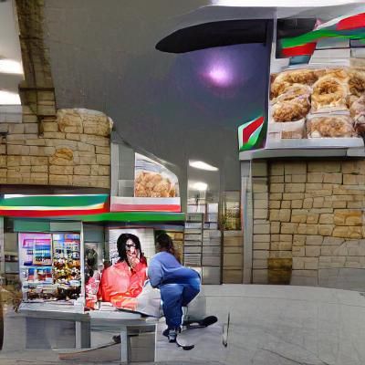 Michael Jackson at 7-Eleven, 8K Unreal Engine