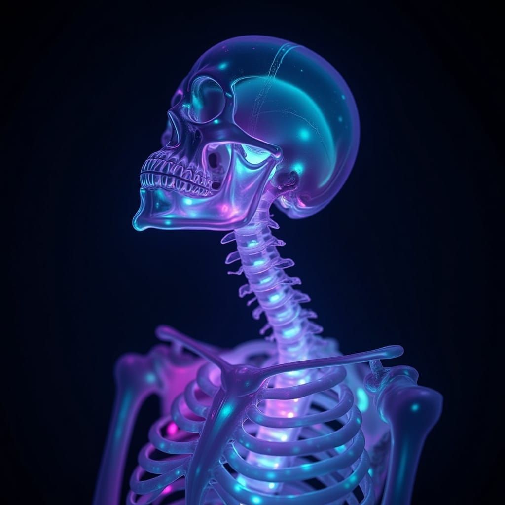 Luminescent Skeleton with Internal Glow