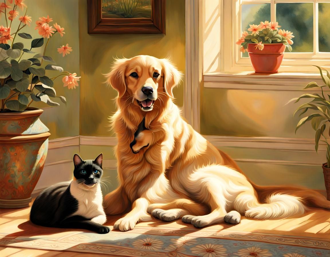 Cat and dog