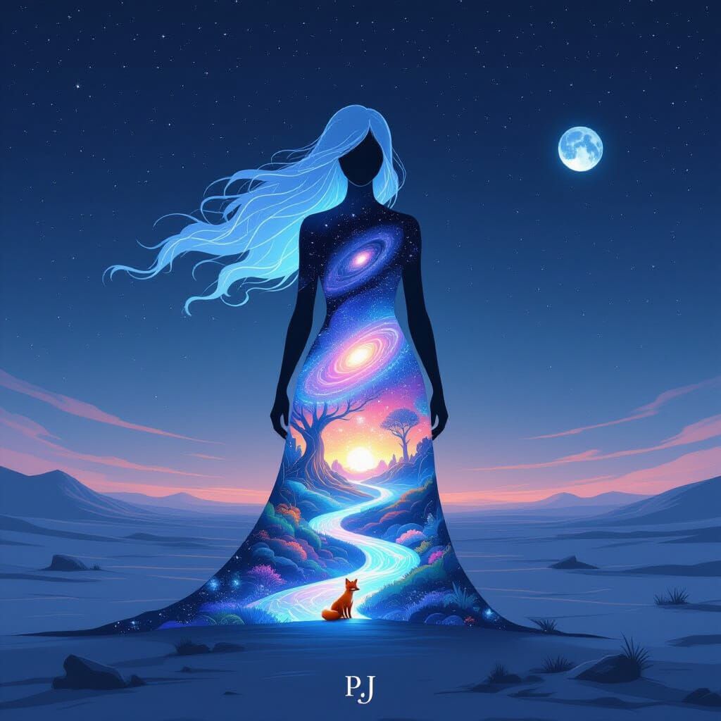 Silhouette Portal to Cosmic Garden