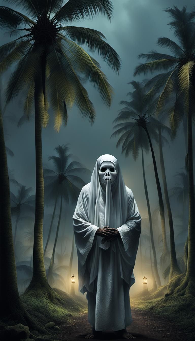 Eerie Pocong in Misty Malay Village