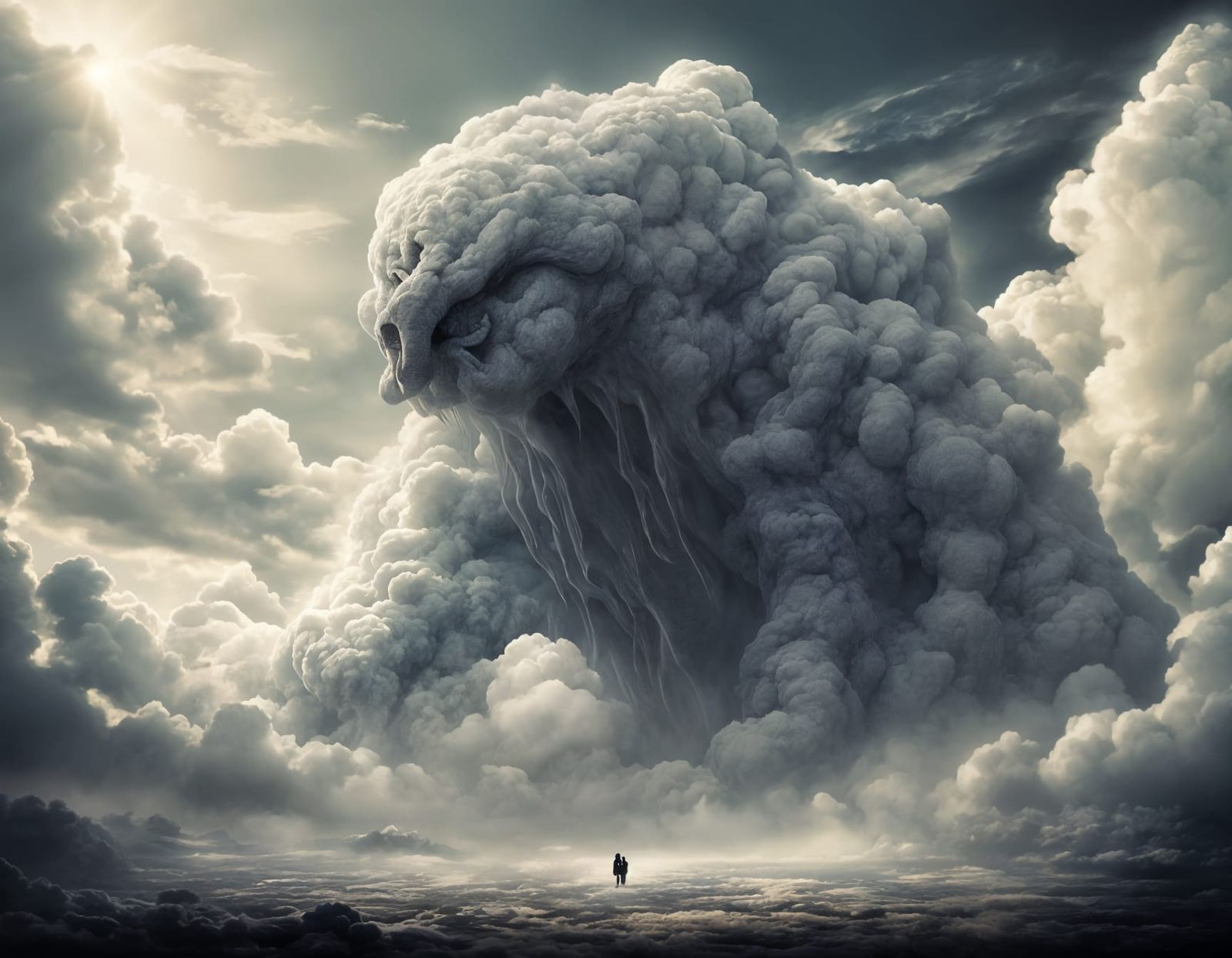 Gigantic Eldritch Monstrosity in Cloud Horizon