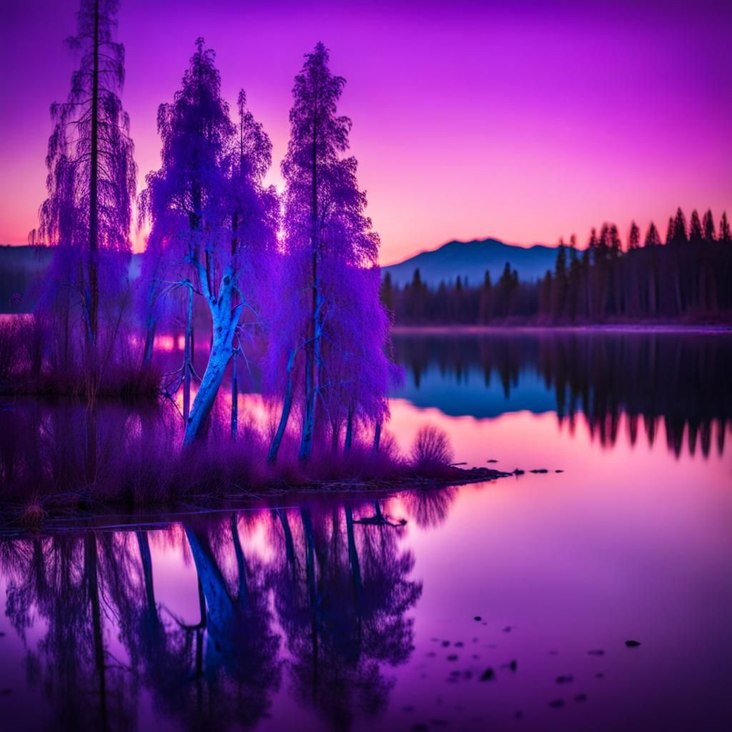 Violet sunset
