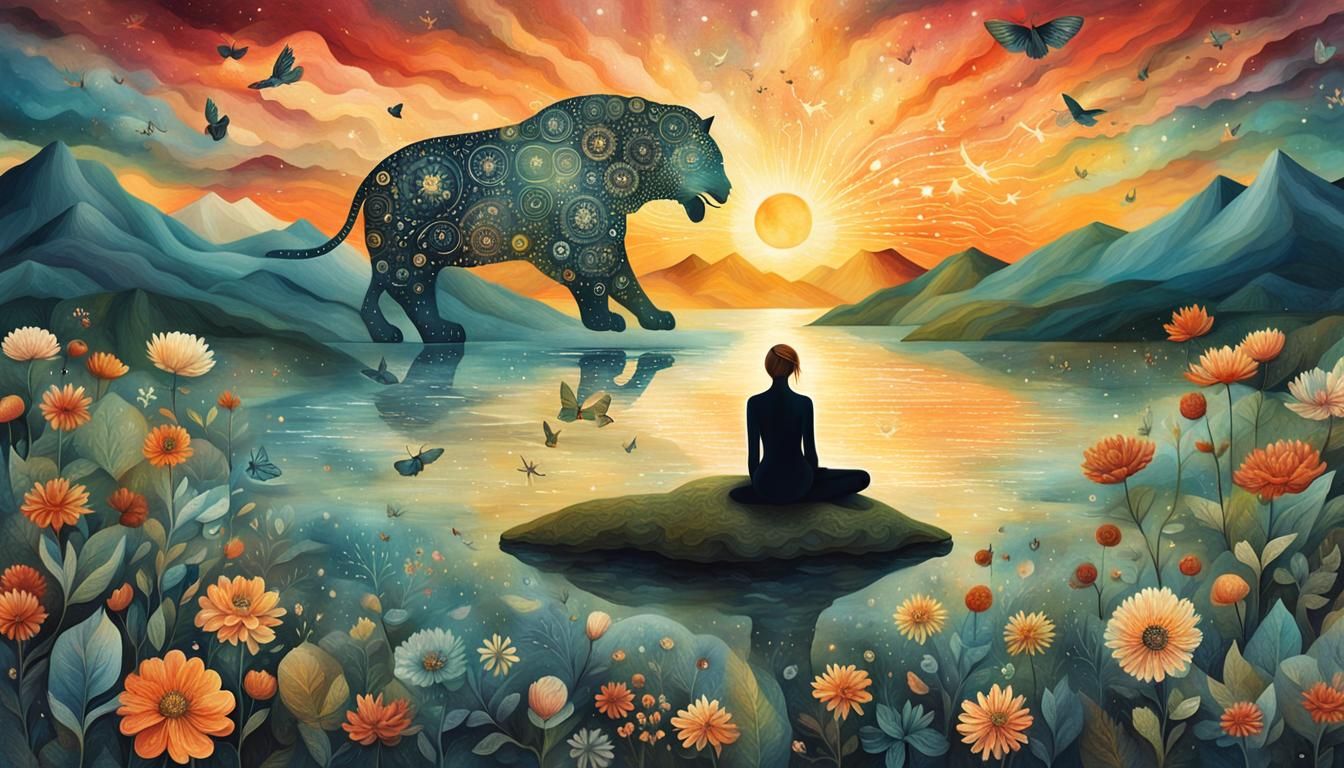 Inspirational Collage: Strength and Resilience in Digital Ar...