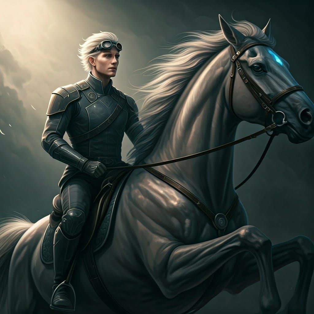 Adolin Kholin Rides Floating Horse with Vibrant Colors