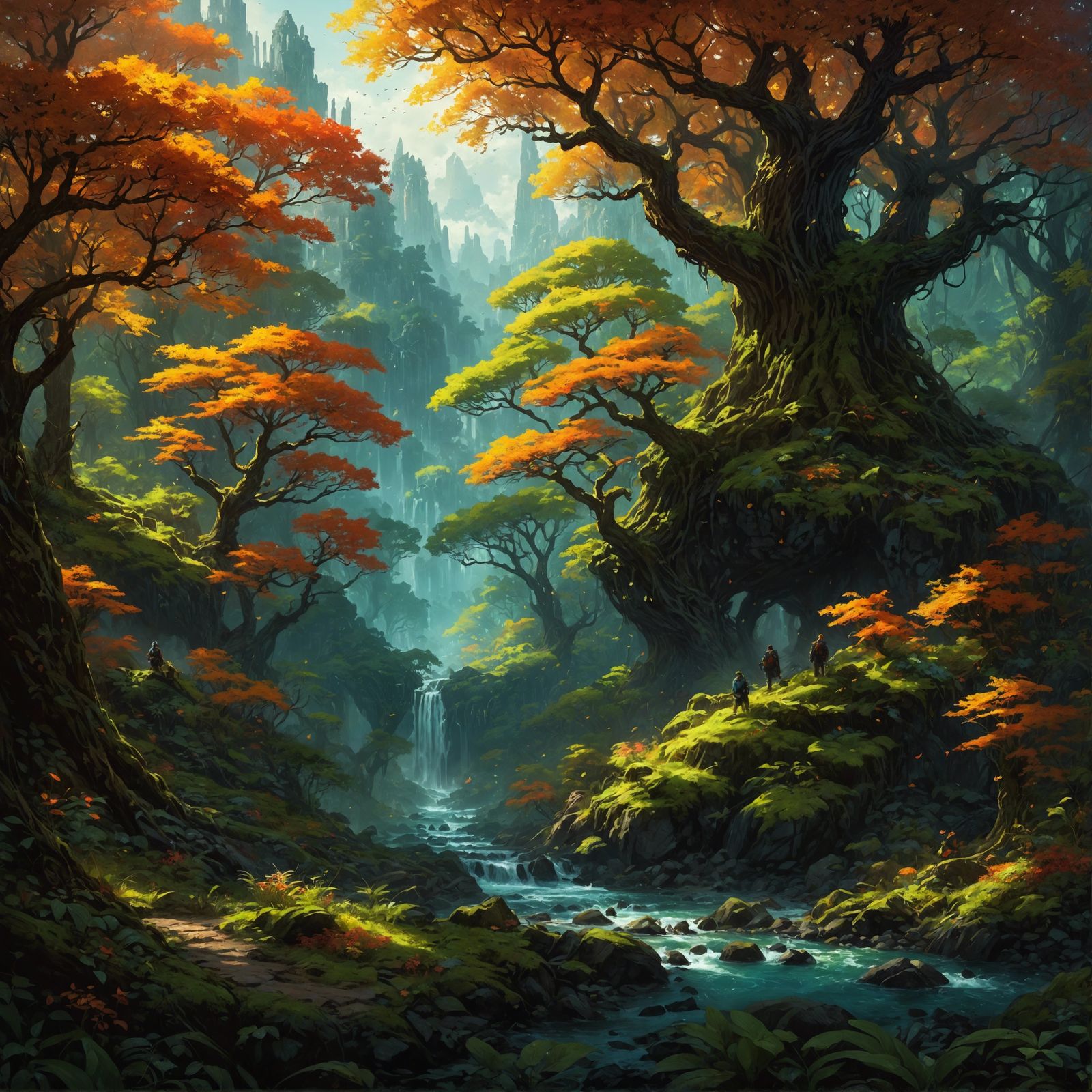 Good vs Evil: Hyperreal Forest Landscape