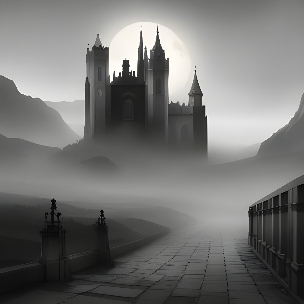 Ghostly Figures Ascending from Misty Graveyard