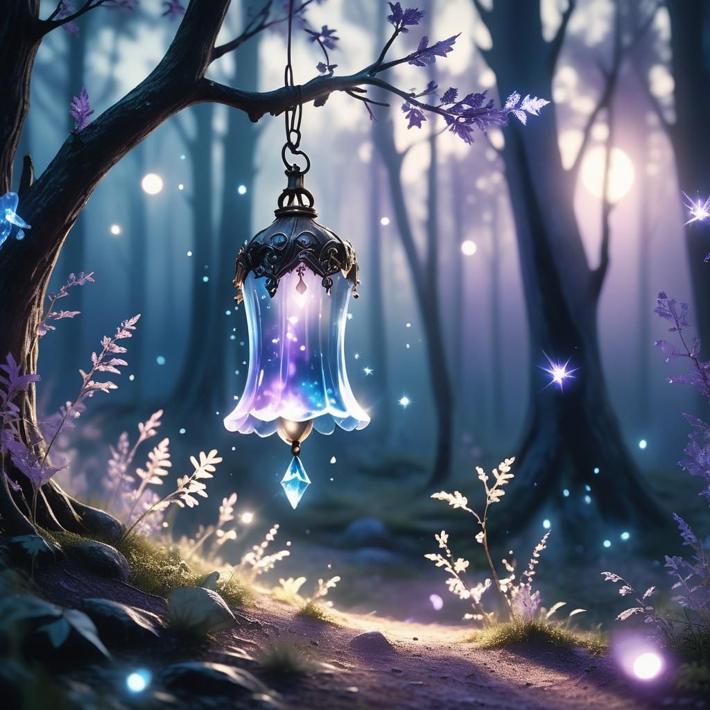 Crystal Fairy Bell in Moonlight: 3D Game Graphics