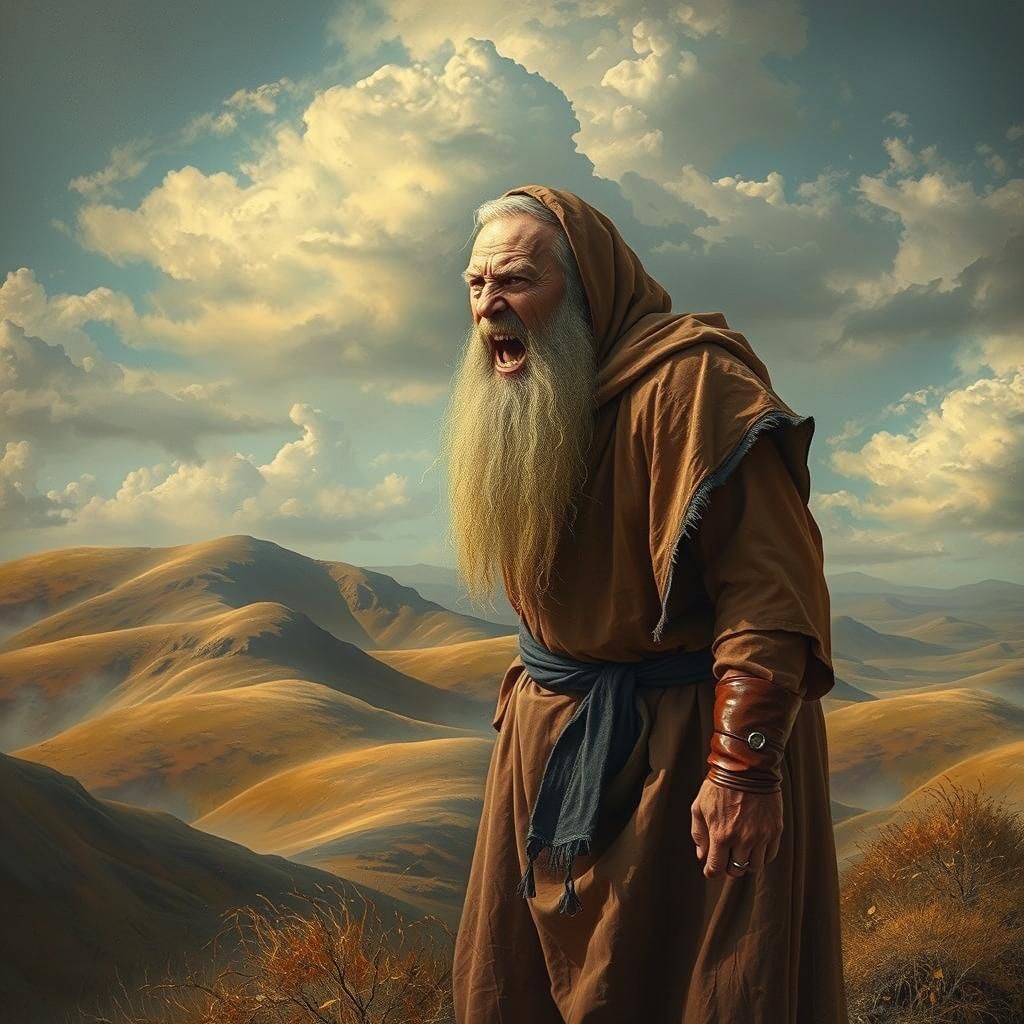 Surreal Wizard's Rage Alters Dreamlike Landscape