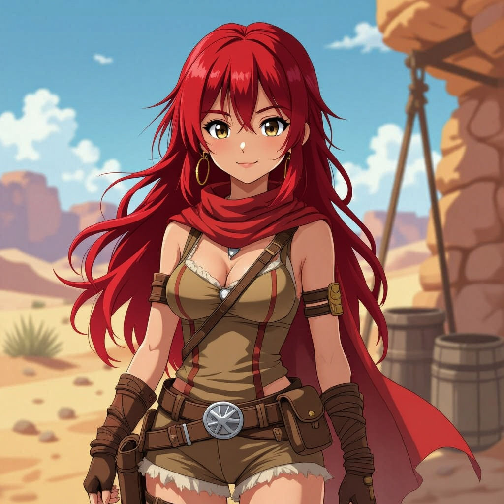 Anime Desert Survivor: A Portrait of Resilience