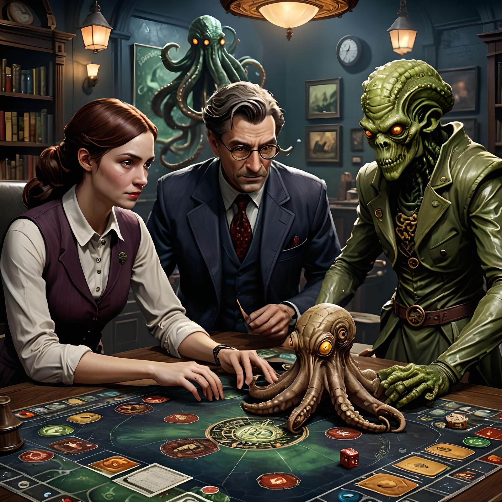 Arkham Horror Game Night with Mythical Players