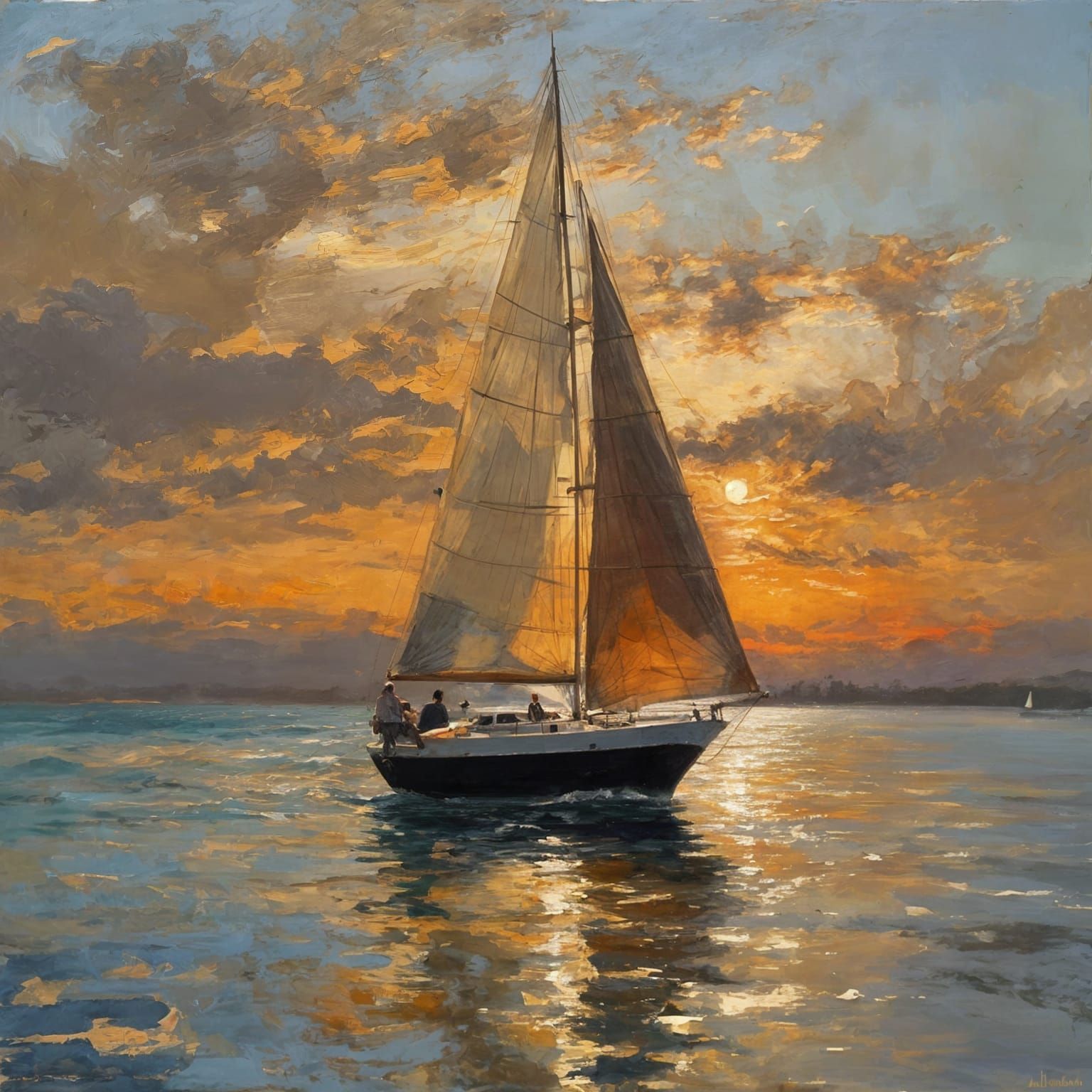 Broad reach toward home