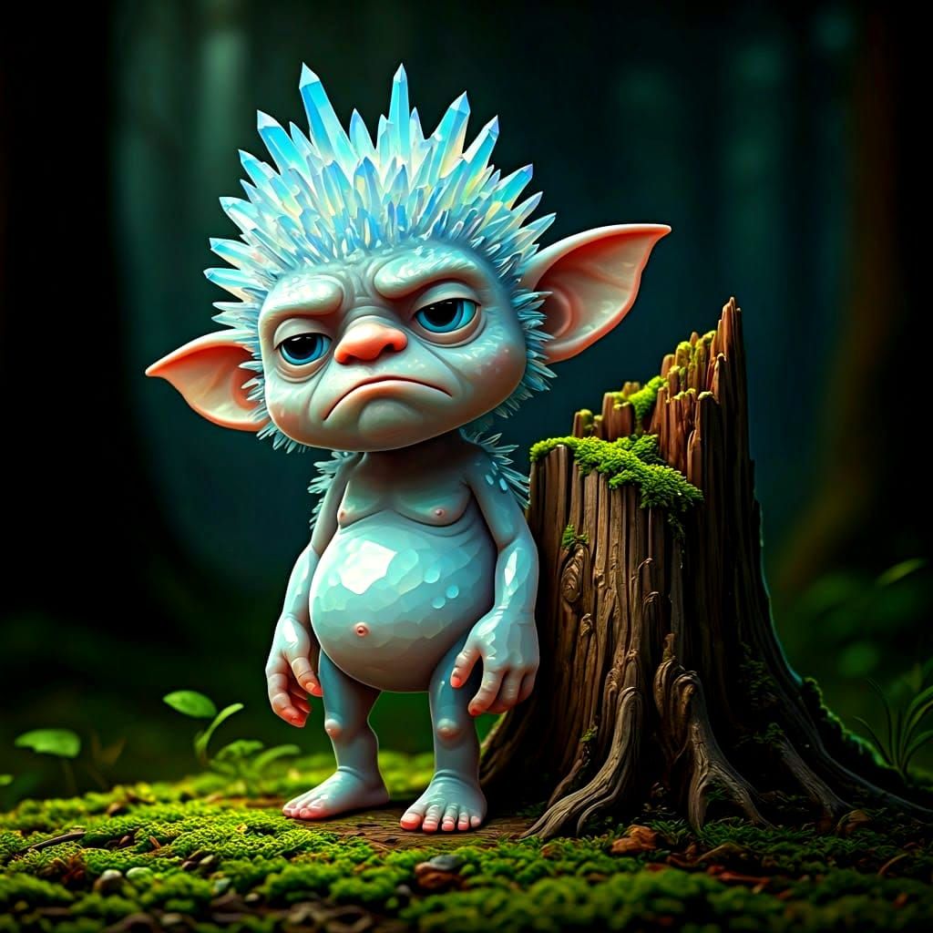 Crystal Gremlin Lost in Thought