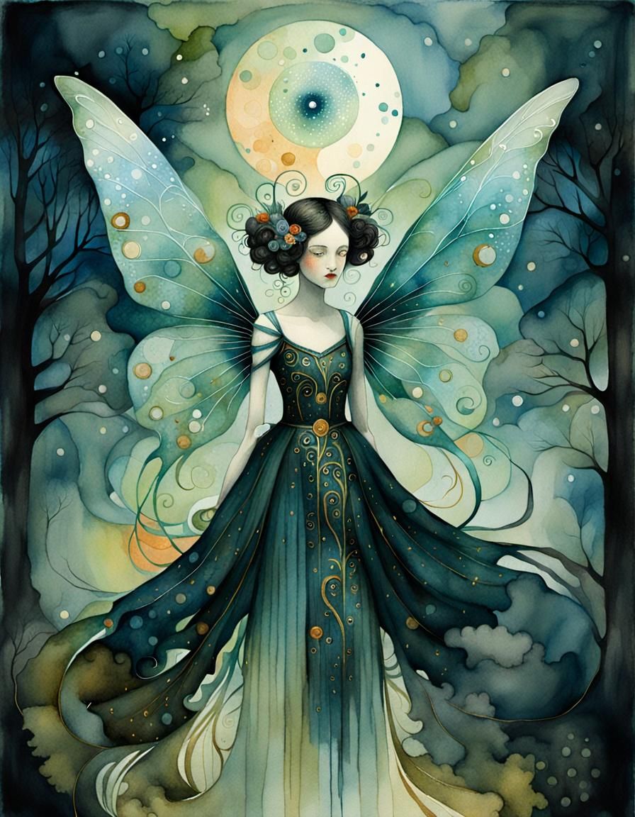 Grimdark Portrait in Watercolor with Cel-Shading