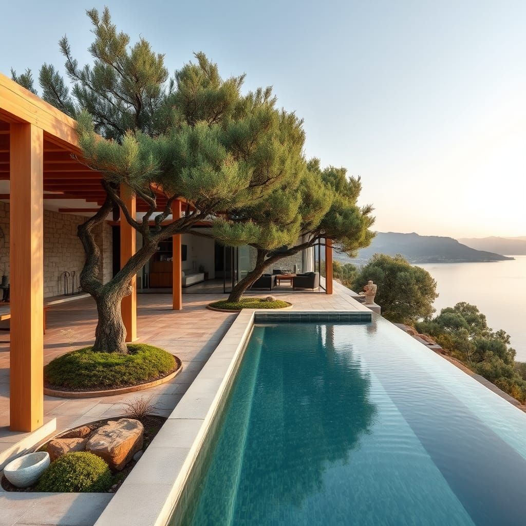 Japanese-Ibiza House with Zen Garden and Infinity Pool
