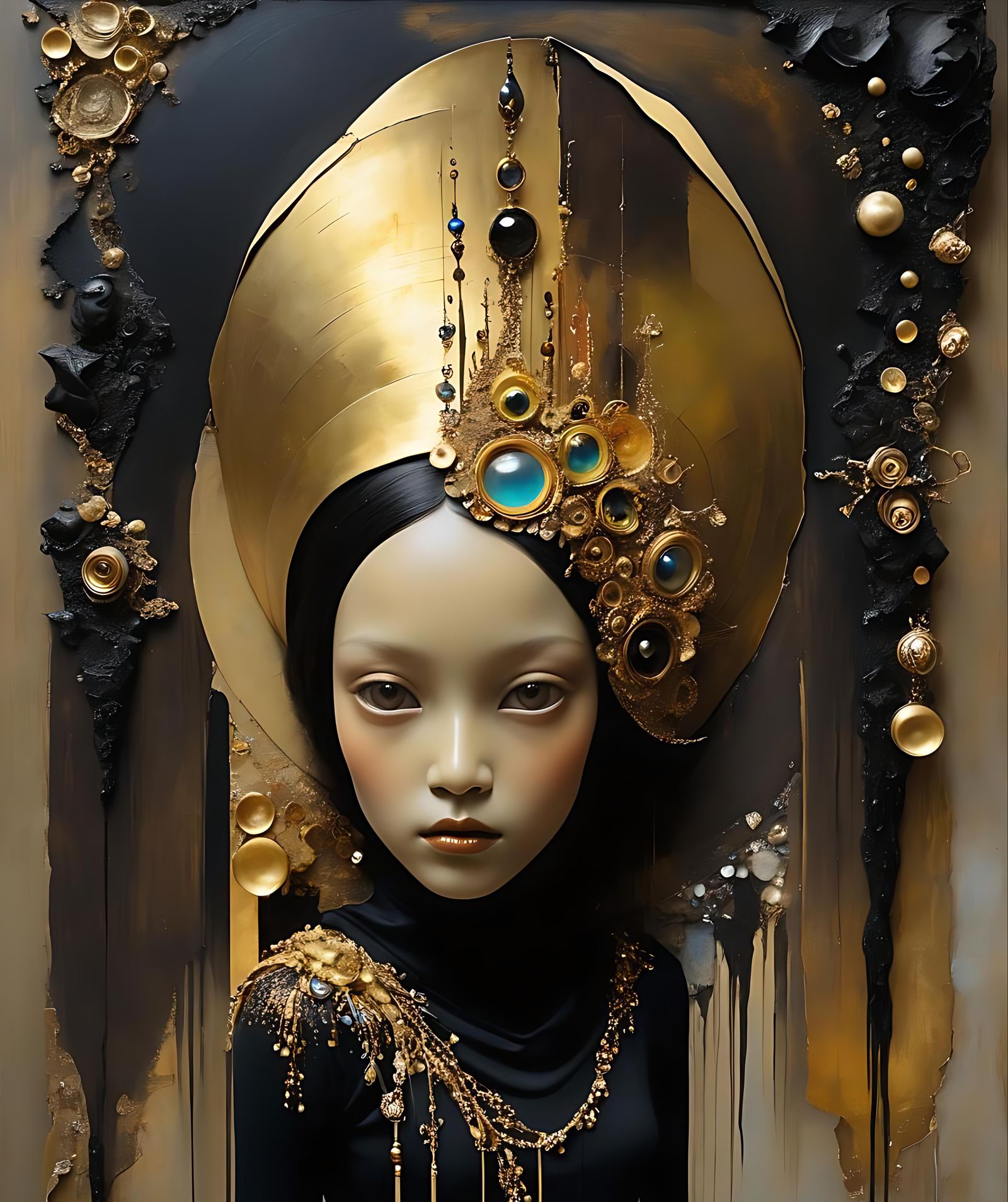 Surreal 3D Collage of Dreams and Found Objects